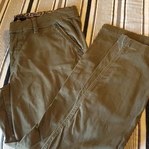 Dictionary Olive Capri Khakis
